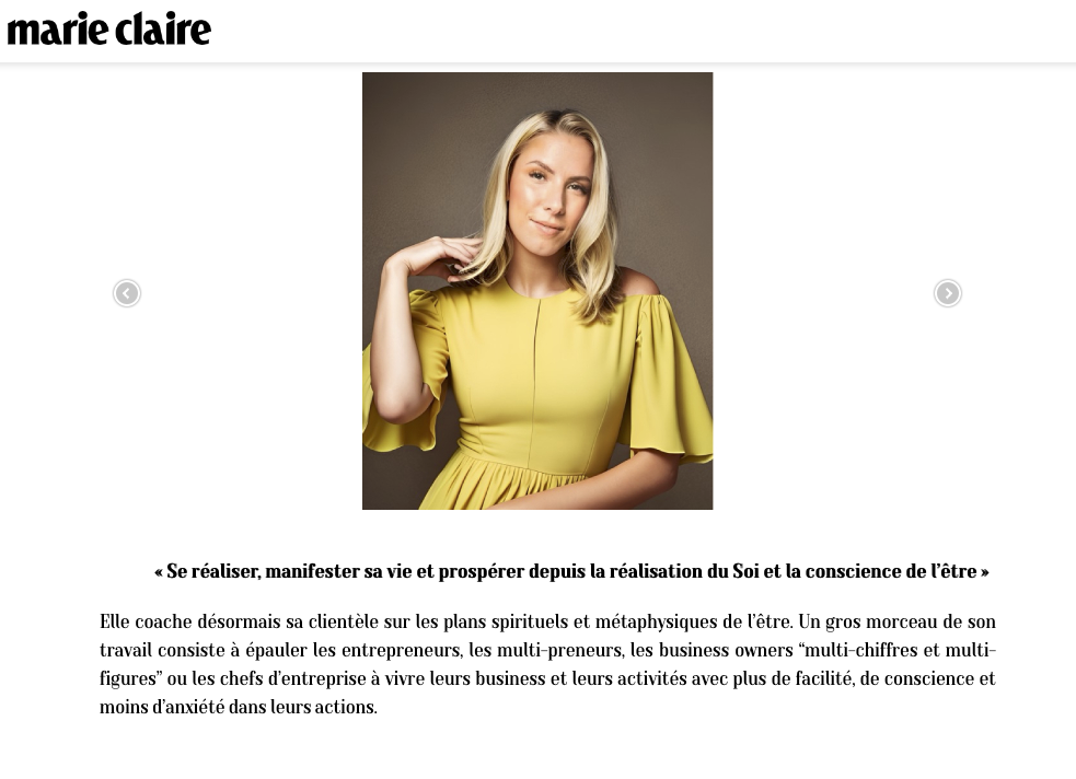 article marie claire armelle bontemps