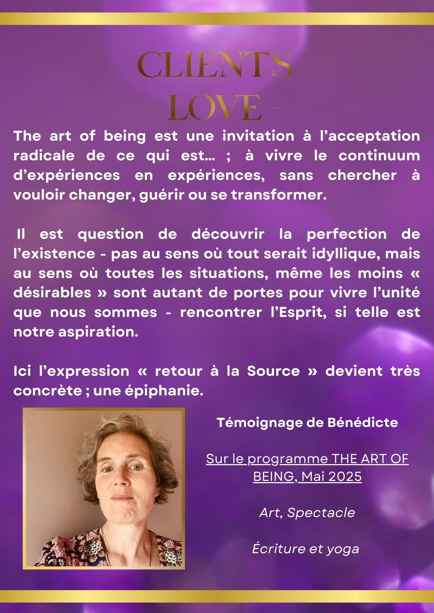 l'art de l'être trouver dieu vivre en dieu expérimenter dieu programme de coaching de groupe en ligne sur dieu spiritualité conscience france